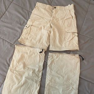 Columbia boys pants zip off shorts size 10